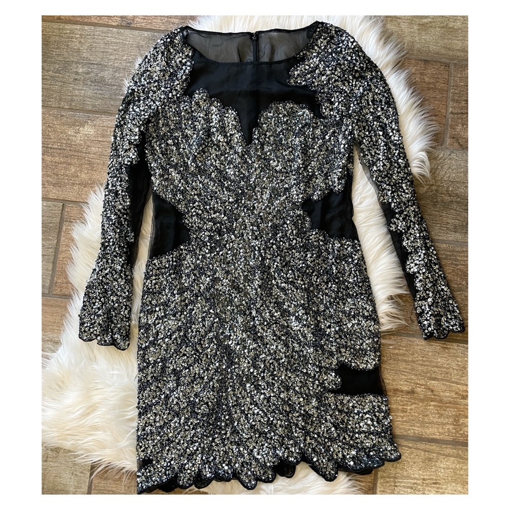 Basix Black Label Beaded Dress - Picture 4 of 5